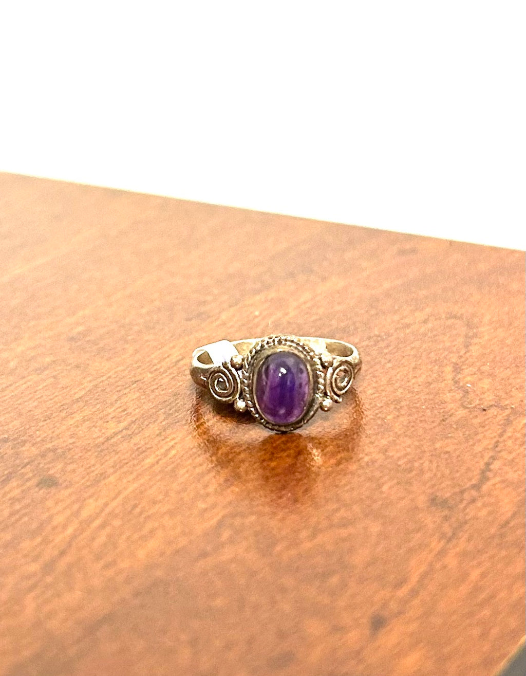 Amethyst Ring Oval ($35) - Lighten Up Shop