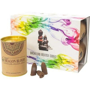 Dragon Blood Backflow Incense Cones - Lighten Up Shop