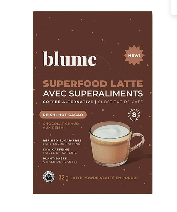 Blume Superfood Latte  (8 Packets) - Reishi Hot Cocao - Lighten Up Shop