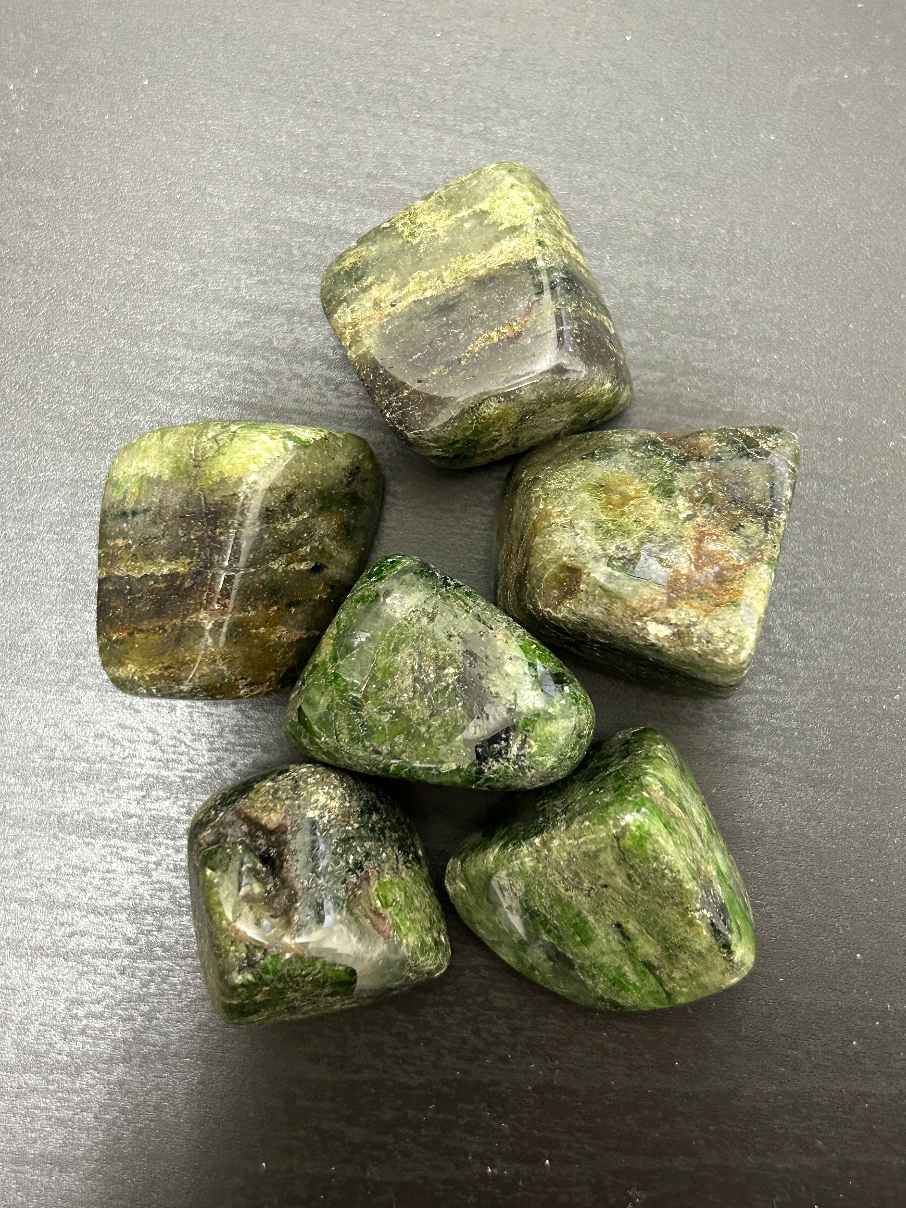Diopside Loose Tumbled Large - Lighten Up Shop