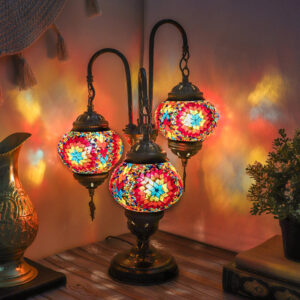 Turkish Mosaic Fire Lamp - Lighten Up Shop