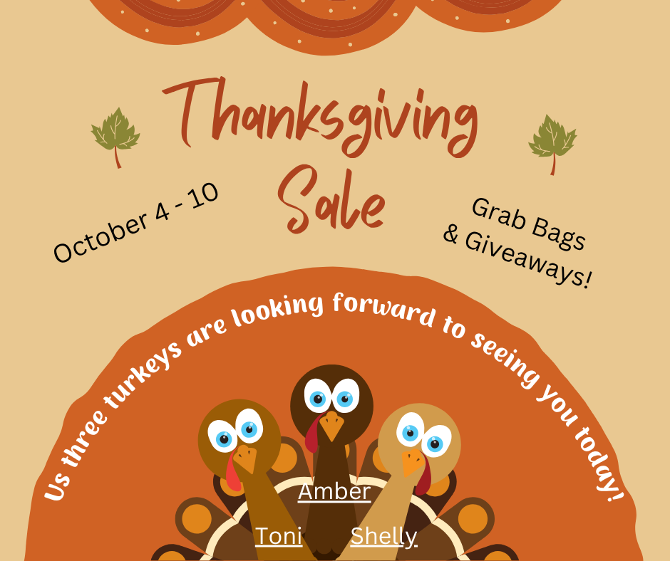Thanksgiving Customer Appreciation Week October 4 - 10, 2025 - Lighten Up Shop